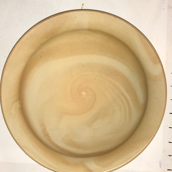 Unbranded Marble Style Swirl Ceramic BIG BOWL Muted Tan and Cream Swirling Tones - Picture 3 of 12
